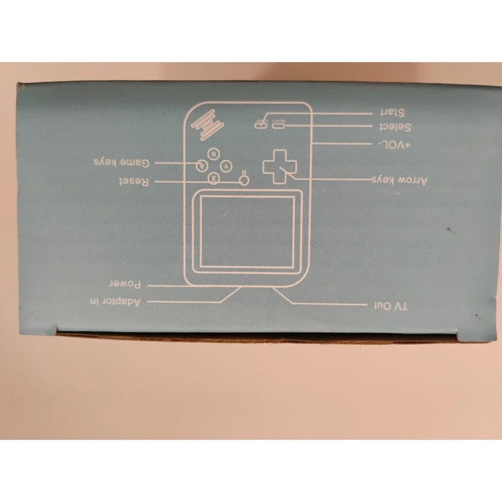 Game Box Plus Hand Held Game System Rechargeable Battery Grey Open Box 500 in 1